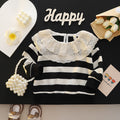 Girls' spring/autumn sweatshirt -  new stylish children's wear - korean style striped autumn top for baby girls and kids