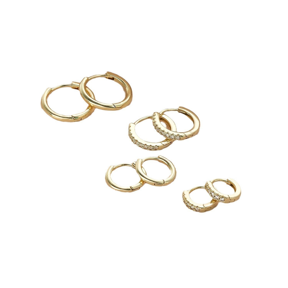 Amazon new fashion earring set multiple piercings casual open women's cartilage jewelry casual stud earrings