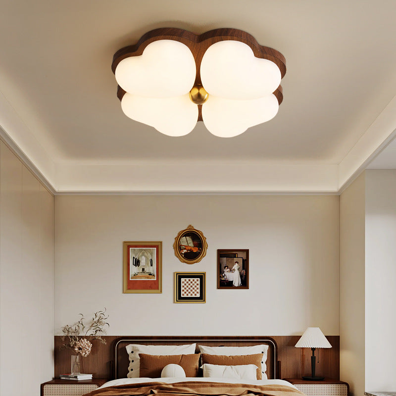 Medieval style Cream style bedroom light Ceiling light French retro wabi wind eye protection Children's room Master bedroom room lighting