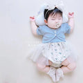Baby girl summer 100-day princess hoodie baby bag butt skirt jumpsuit cardigan super cute summer first birthday suit skirt