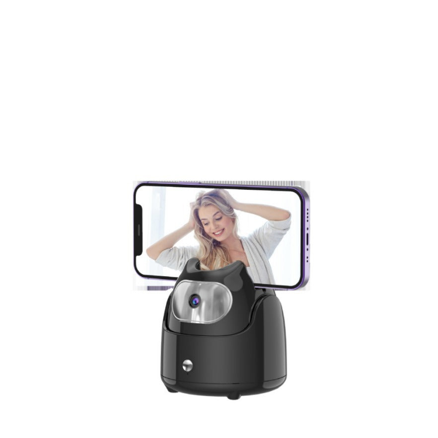 AI facial recognition follow-up PTZ 360 automatic tracking artifact Internet celebrity live video camera mobile phone holder