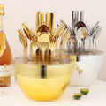 supply 1010 stainless steel tableware western cutlery, fork and spoon set 24-piece set silver egg golden egg mood egg gift