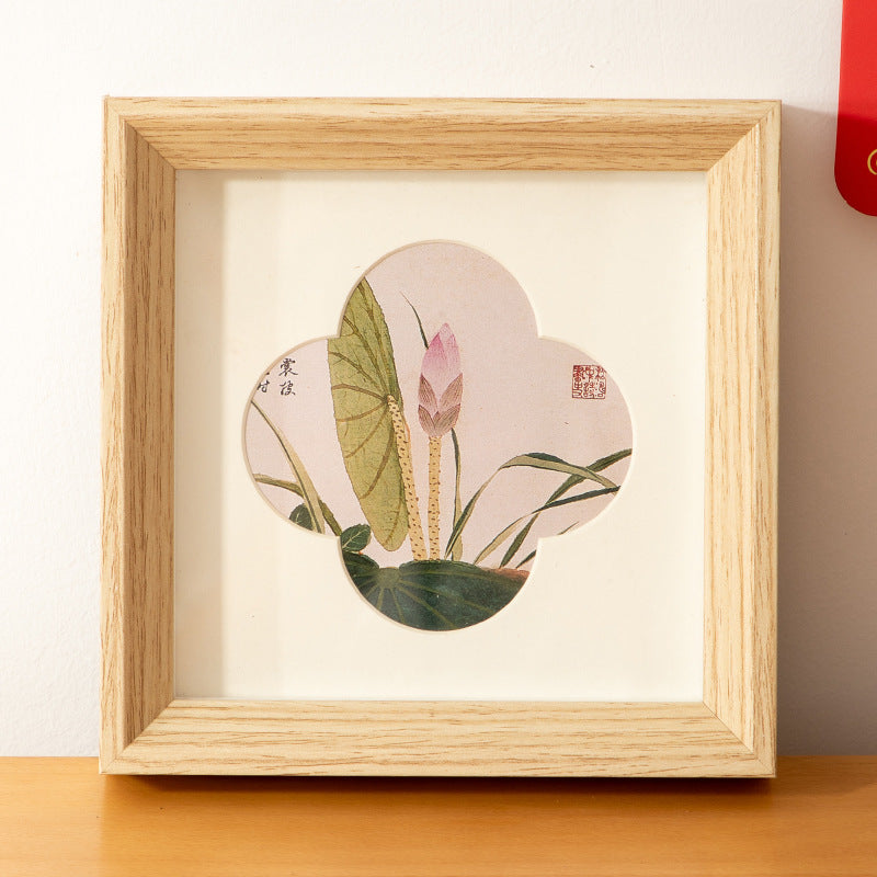 Photo frame table handmade DIY imitation decoration national style gift cardboard mounted 8 inch picture frame wall hanging salon holiday picture frame