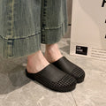Baotou half slippers for women summeroutwear2025new arrivalflats slip-on half slippers soft bottom french style sandals