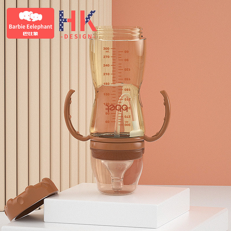 Ppsu wide-diameter inverted baby bottle newborn baby anti-colic and anti-choking small imitation breast milk resistant to falling baby bottle