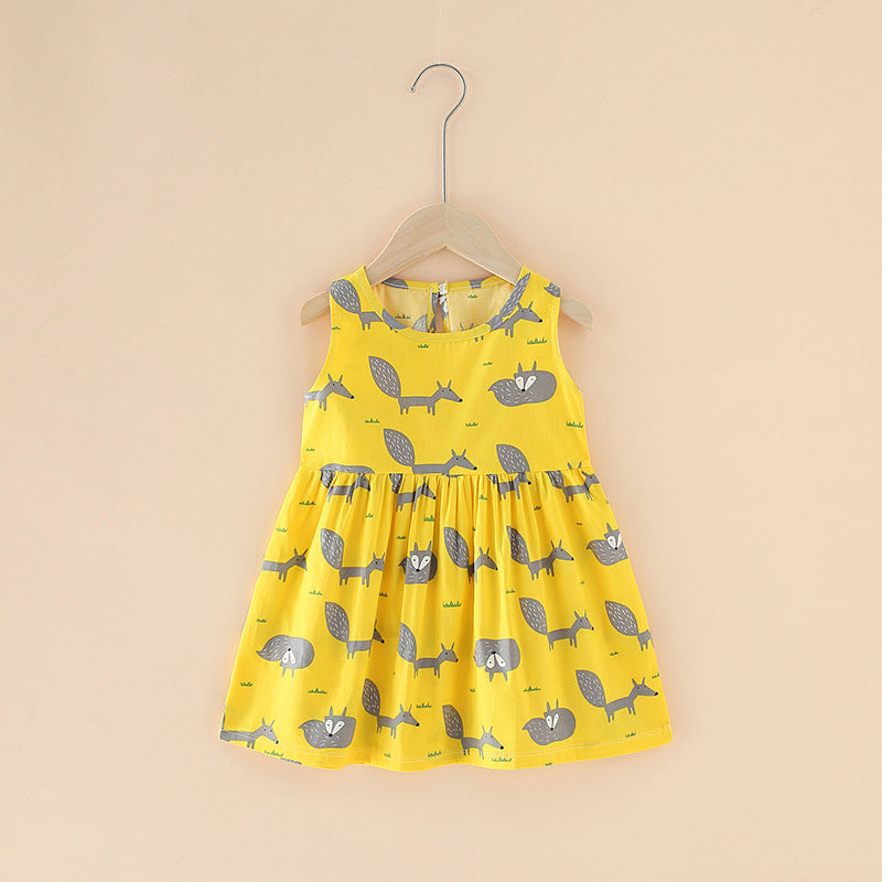 Pure cottongirlskirt baby summer dress little girl infant child 1dress2 child 3 years old summer