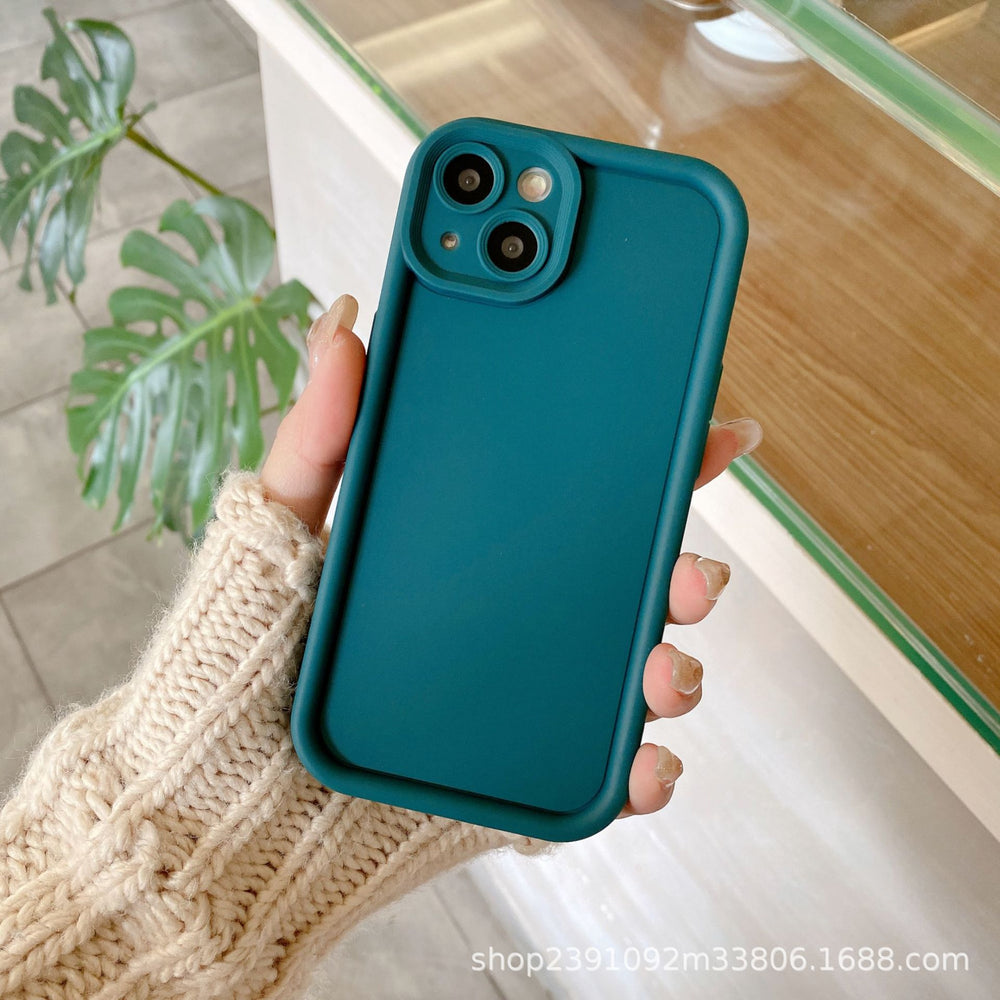 hot-selling iphone 17 solid color "sky eye ladder" phone case, ip16 apple 15 diamond sand phone case