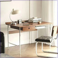 Solid wood desk - retro, compact, light luxury - home study, workstation, minimalist japanese style computer desk, office study table