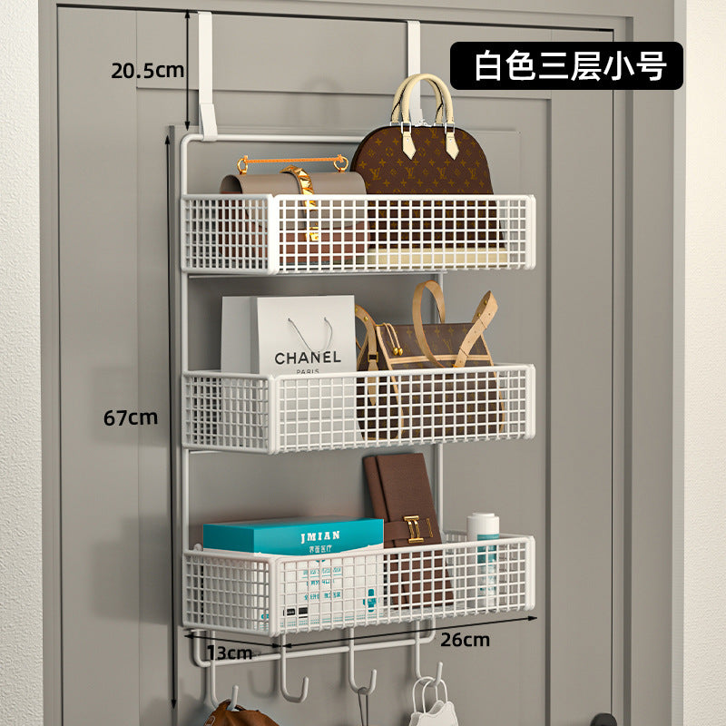 Over-the-door hook: your ultimate entryway organizer! wall-mounted, no-drill storage rack for bedroom closet, side-mounted clothes hanger