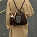 High-end retro large-capacity backpack for women, new 2025 autumn/winter versatile multi-functional crossbody tote bag