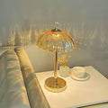 Crystal table lamp - bedroom bedside lamp - light luxury, instagrammable, new girl style, high-end atmosphere, usb charging, touch dimming