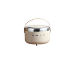 Kitchen wall-mounted trash can - hands-free, lid & rolling wheel, removable, wet & dry separation, large capacity storage bin