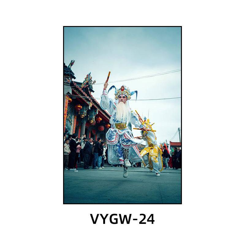 Chaoshan English song and dance decorative painting restaurant hotel box ethnic characteristics traditional culture hanging painting hot pot shop mural