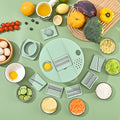 Multifunctional vegetable salad dehydrator, vegetable cutter, for home fruit spinner, cucumber and potato shredder, slicer and dryer