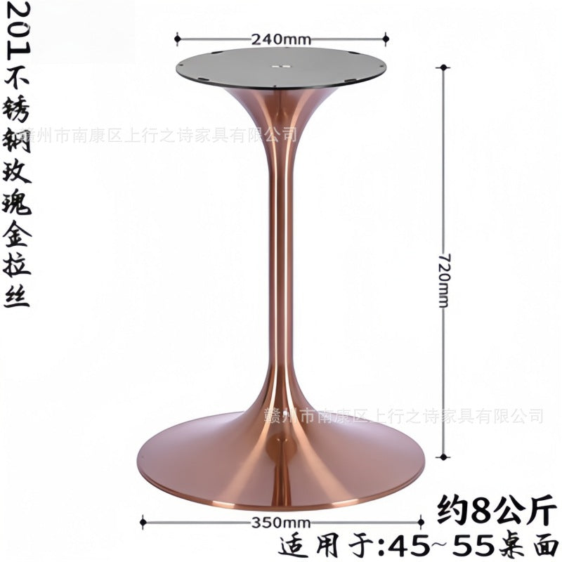 Titanium speaker legs, stainless steel spinning brushed table legs, metal waist bracket, coffee table legs, tulip table legs