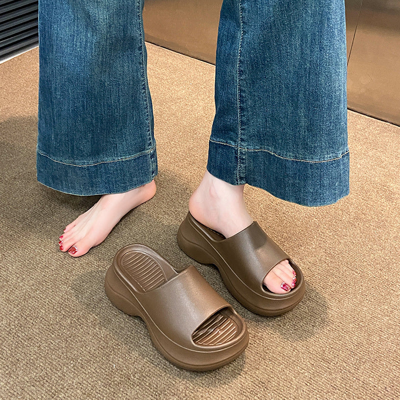 "eva platform sandals with hidden wedge heel - women's 2025 summer collection: comfortable, stylish, and perfect for beach & outdoor wear"