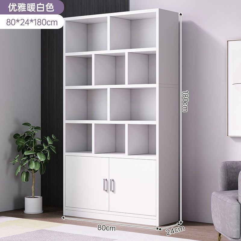 Bookshelf floor-standing storage rack living room for home wall-mounted storage cabinet storage cabinet office filing cabinet simple bookcase