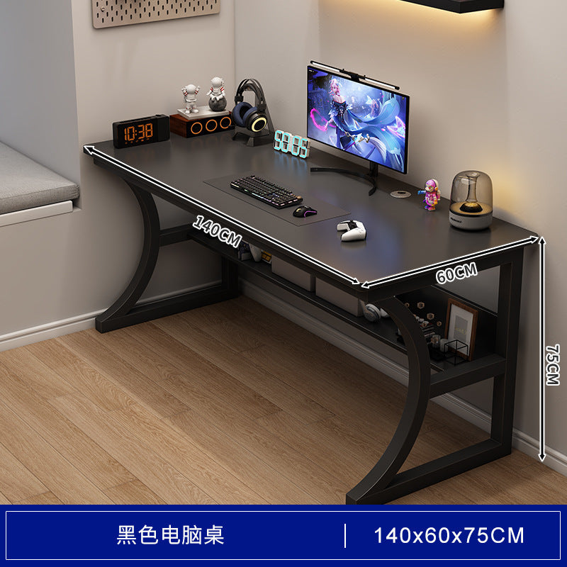 Bedroom study desk computer desk desktop gaming desk home office desk with storage shelf simple desk