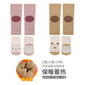 Babibele newborn crawling suit autumn and winter style dot glue non-slip cartoon terry heattech floor socks knee pads suit