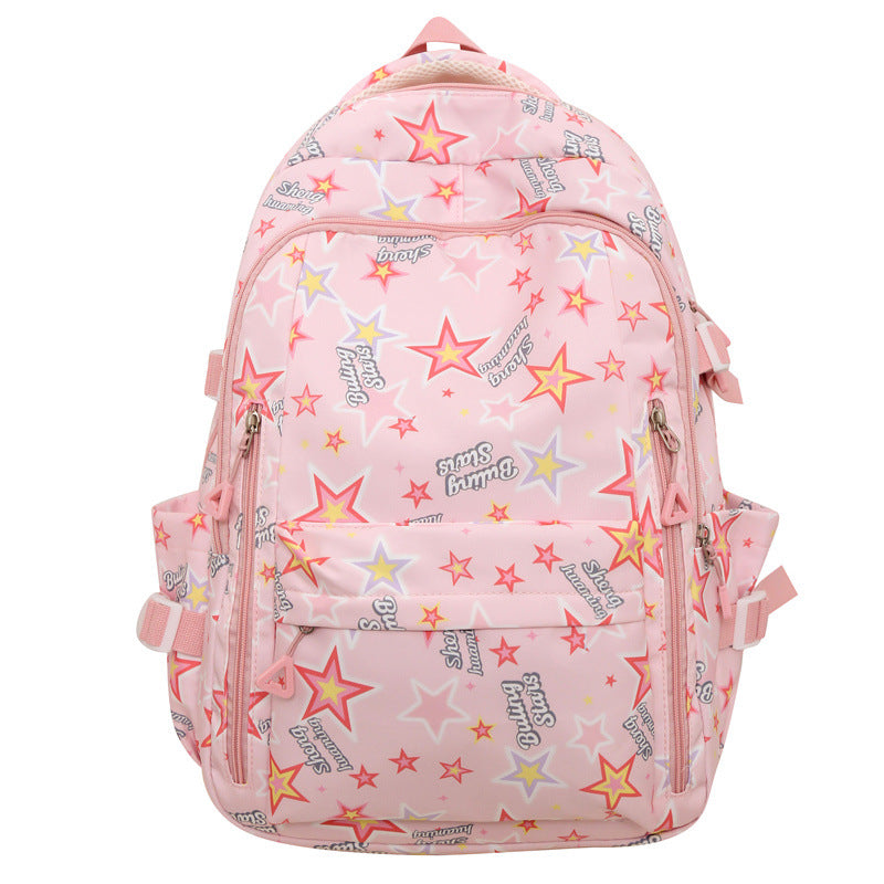 New schoolbag small fresh cute female ins Japanese cartoon graffiti junior high school high school students large capacity backpack