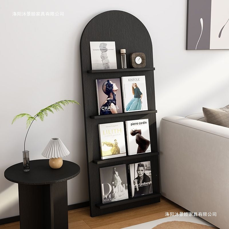 Bookshelf newspaper rack floor-standing popularins style simple creative impurity rack multi-layer decorative display rack