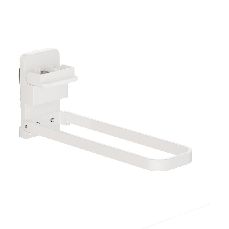 Suction cup towel hanging rod bathroom punch-free bathroom handy gadget multi-functional wall-mounted storage drying bath towel foldable