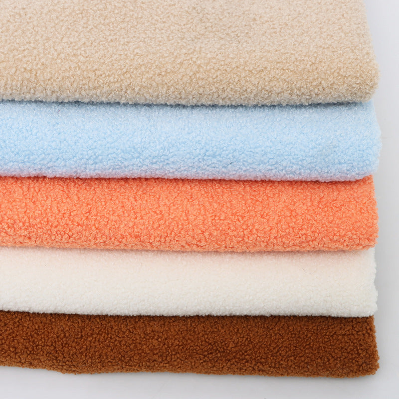 Small teddy flannel material circle flannel sofa seat cushion clothing shoes and hats home textiles plush toy fabric spot wholesale