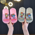 My world eva summer new sandals & slippers - building block character, cute cartoon design, outdoor non-slip slippers for boys & girls