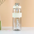 Jingle fitness water bottle - outdoor sports plastic water cup, portable handheld straw cup, large capacity cross-border plastic water bottle