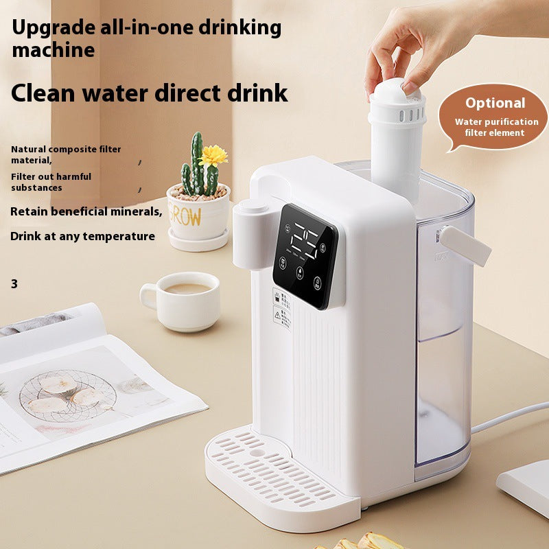 Smart color screen desktop instant hot water dispenser - perfect for formula mixing, tea brewing, and direct drinking. available in us and uk plug options
