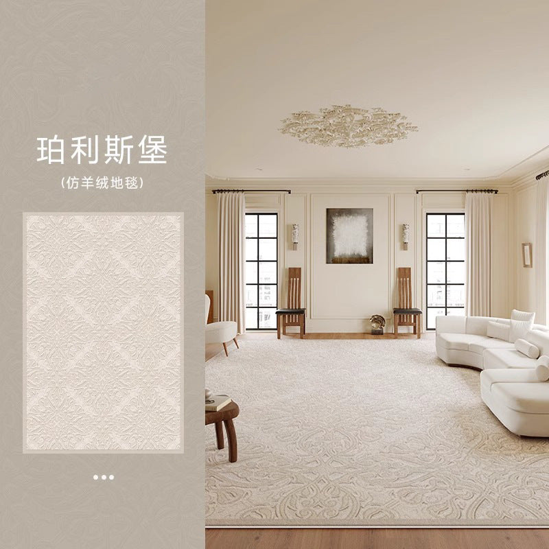 Carpet living room bedroom new arrival bedside room no-wash, wipeable, no-maintenance classy sofa coffee table full floor mat