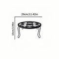Nordic flower stand plant support heavy duty potting bracket indoor outdoor metal garden container round stand