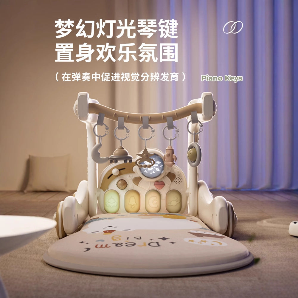 Qiaole Bear Baby Fitness Rack Multifunctional Toys Baby Supplies 0-1 Year Old Baby Newborn Meeting Gift Box