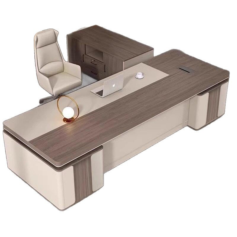 Saint li boss desk: luxurious and high-end executive office desk set for chairman, ceo, and manager's office