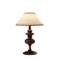 Vintage-inspired cotton linen lampshade bedside table lamp - perfect for bedroom, b&b, study, and creating a retro ambiance