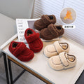 Girls' loafers:  new korean style, fleece-lined, lambswool outerwear cotton shoes for autumn and winter - warm and fuzzy kids' shoes