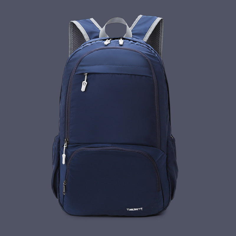 New outdoor sports bag folding backpack men's and women's training class new travel nylon light portable skin backpack