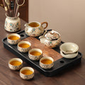[qianli jiangshan tea tray set] huang rufengshang·dunhuang fengling-11-head tea ceremony with beam pot