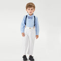 Children's clothing autumn one piece ready to wear kids bow tie gentleman suit baby outing clothes flower children's clothing boys british style children's clothing