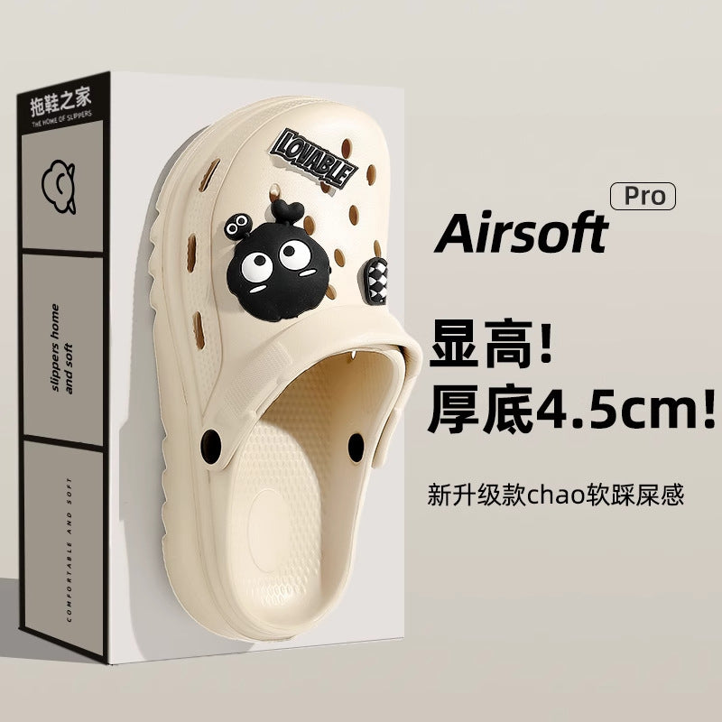2025 new women's platform clogs: summer outdoor anti-slip, odor-resistant, beach-friendly, cloud-like comfort sandals