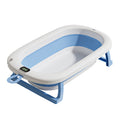 Large collapsible baby bathtub - portable baby bathtub for home use - infant and toddler bath seat - plastic newborn and children's bath supplies