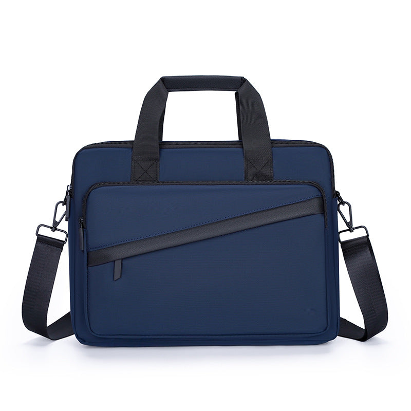 Cross-border simple laptop bag 2025 large-capacity business briefcase travel commute shoulder messenger bag wholesale