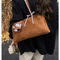 Retro frosted large-capacity armpit women's bag 2025new arrivalfall and winter atmosphere shoulder bag accessible luxurycasualwork clothing bag