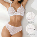 new arrival flocked heart-shaped women's intimates ultra-thin bra lacesexy push-up thin bra suit