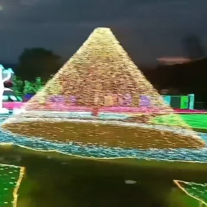 LED outdoor courtyard engineering quantification with flash cannon light string flash string light ambient light