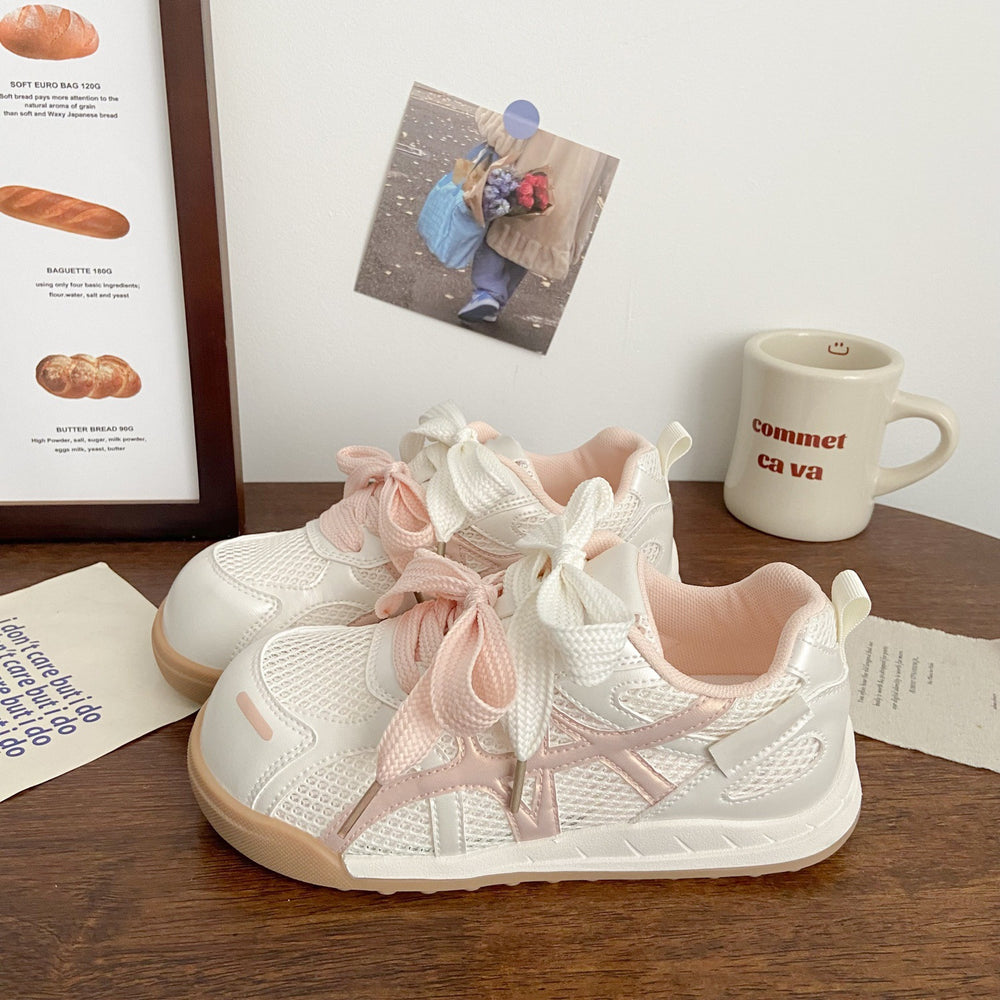 Ugly cute transparent white shoes women's german training 2025 summernew arrivalchicniche style design thin style forrest gump sports sneakers