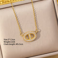 [copper inlaid with zirconium] cross-border hot-selling inlaid pig nose necklace for women, high-end light luxury niche full diamond clavicle chain jewelry
