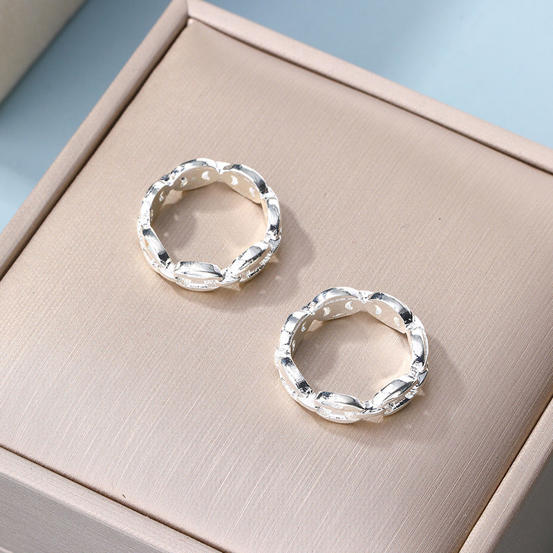 Wholesale alloy ring sets - european & american cross-border jewelry - women's minimalist irregular bold unique design hip-hop rings