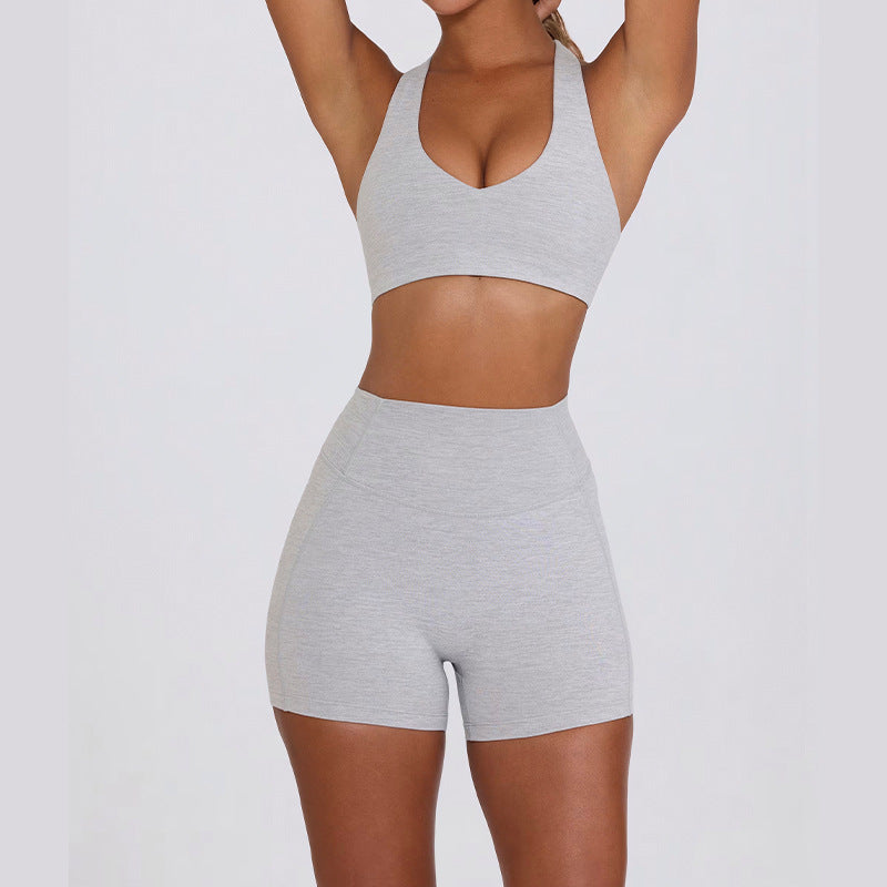 New arrival cross-border sports intimates sling nude yoga clothes outdoor fitness quick-drying yoga pants yoga clothes suit for women
