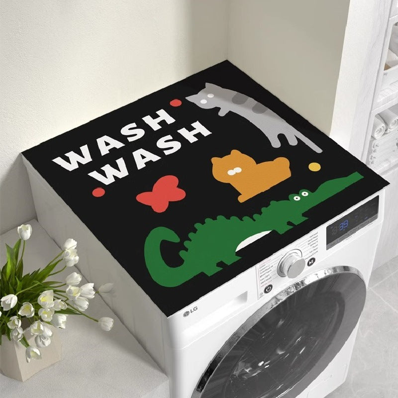 Washing machine cover, refrigerator dust cover, waterproof sun protection cover, coffee table bedside table, no-wash leather mat